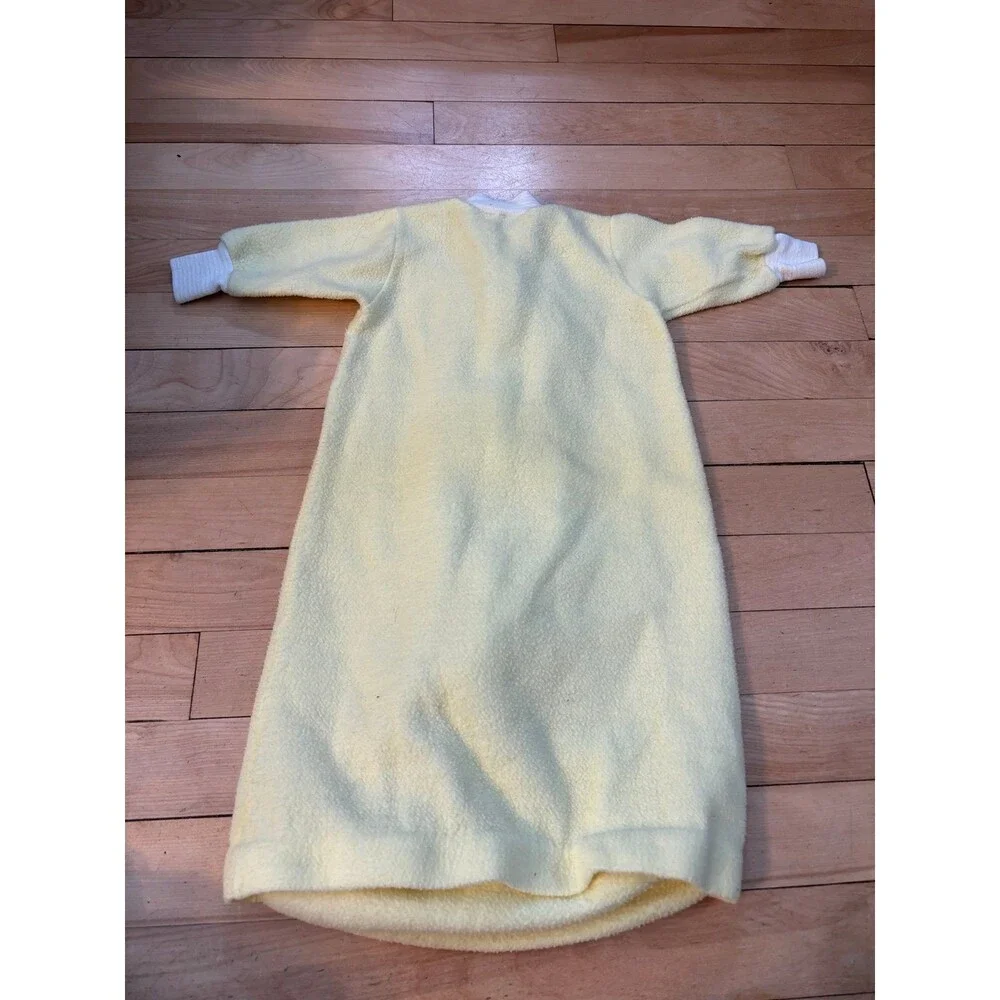 Carter’s vintage yellow puppy dog embroidered fleece sleep sack to 23 lbs